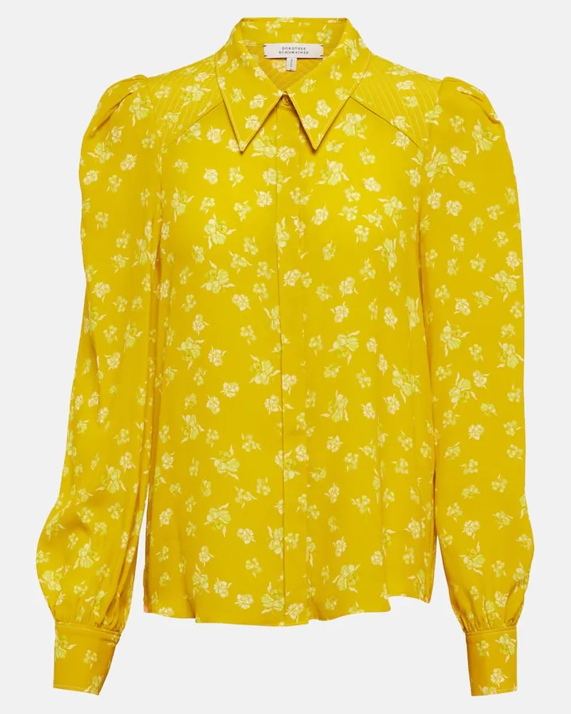 Dorothee Schumacher Bluse Eccentric Floral Gelb