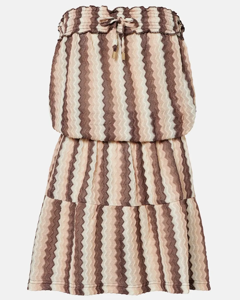 Melissa Odabash Minikleid Isla Braun