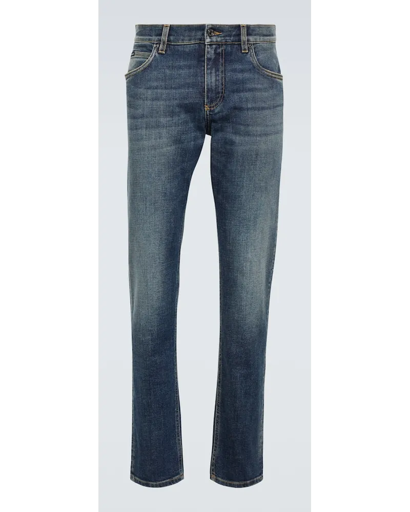Dolce & Gabbana Straight Jeans Blau