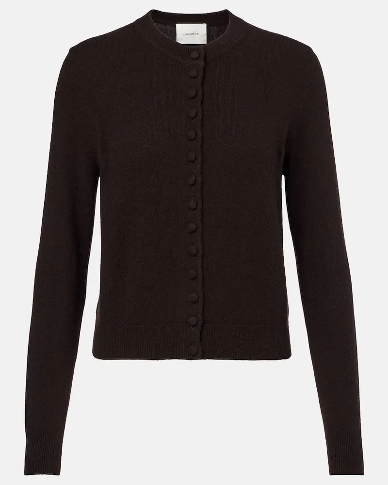 Lisa Yang Cardigan Wilona aus Kaschmir Schwarz