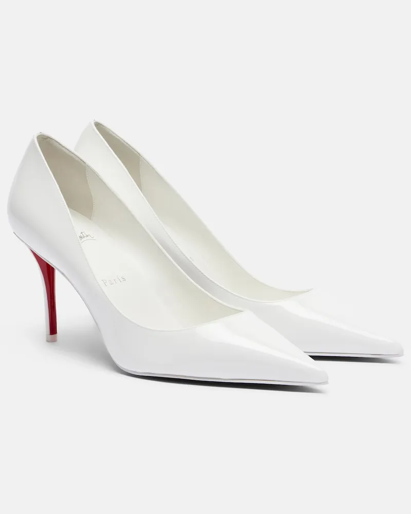 Christian Louboutin Pumps Miss Z aus Lackleder Weiß