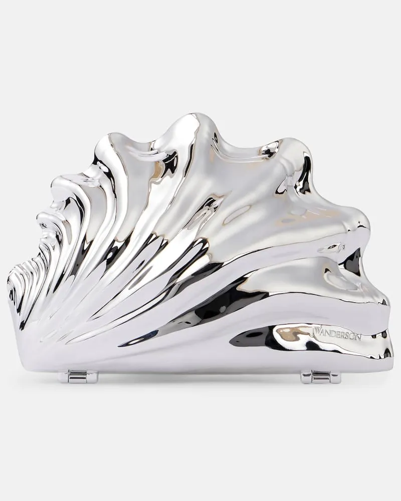 J.W.Anderson Clutch Shell Mini Silber