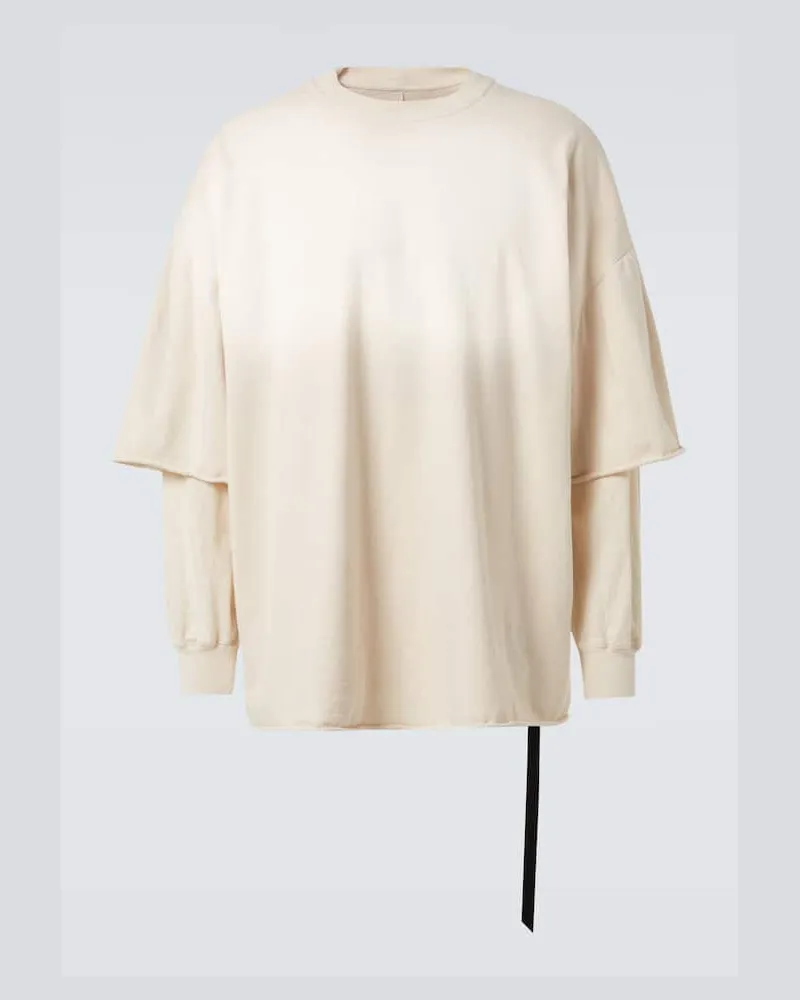 Rick Owens Sweatshirt aus Baumwoll-Jersey Beige