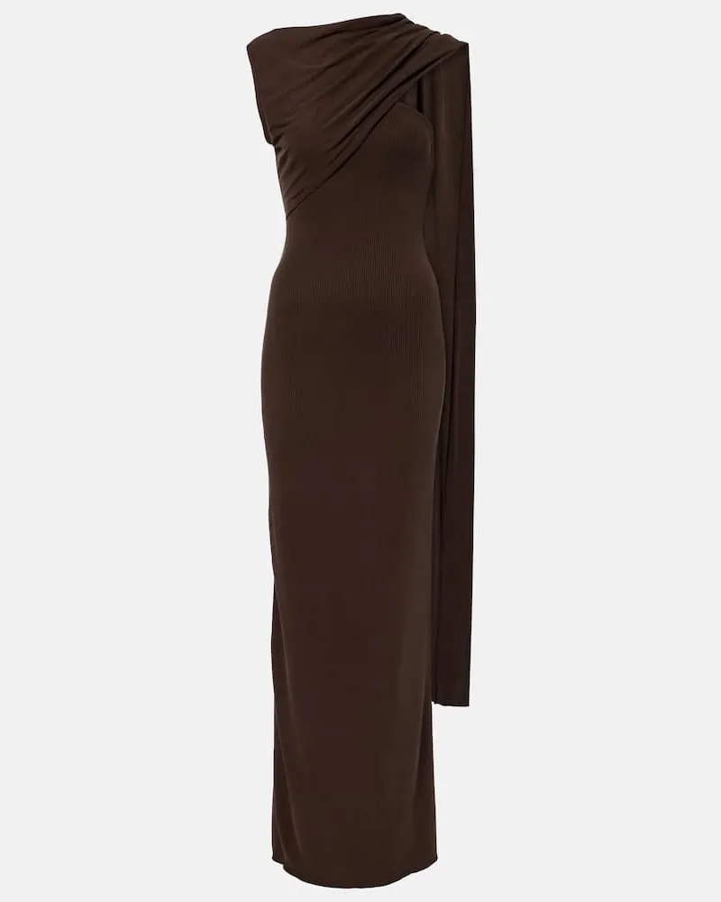 Aya Muse Maxikleid Cedar Braun