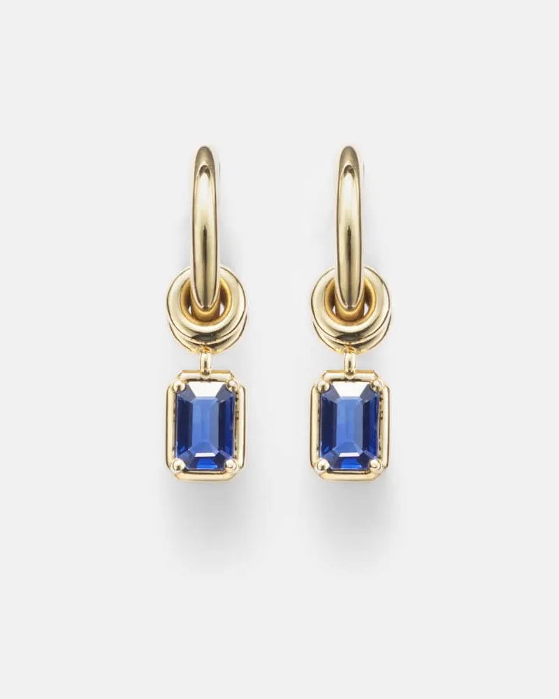 Spinelli Kilcollin Ohrringe Zahra aus 18kt Gelbgold mit Saphiren Gold