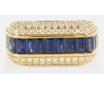 Ring Empress aus 18kt Gelbgold mit Diamanten und Saphiren