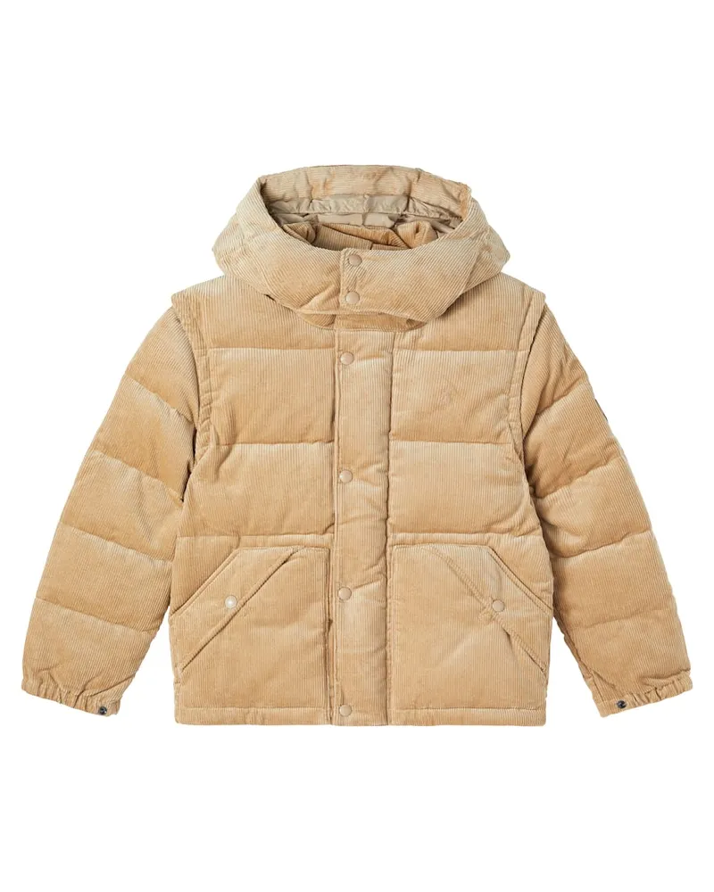 Ralph Lauren Daunenjacke aus Baumwoll-Cord Beige