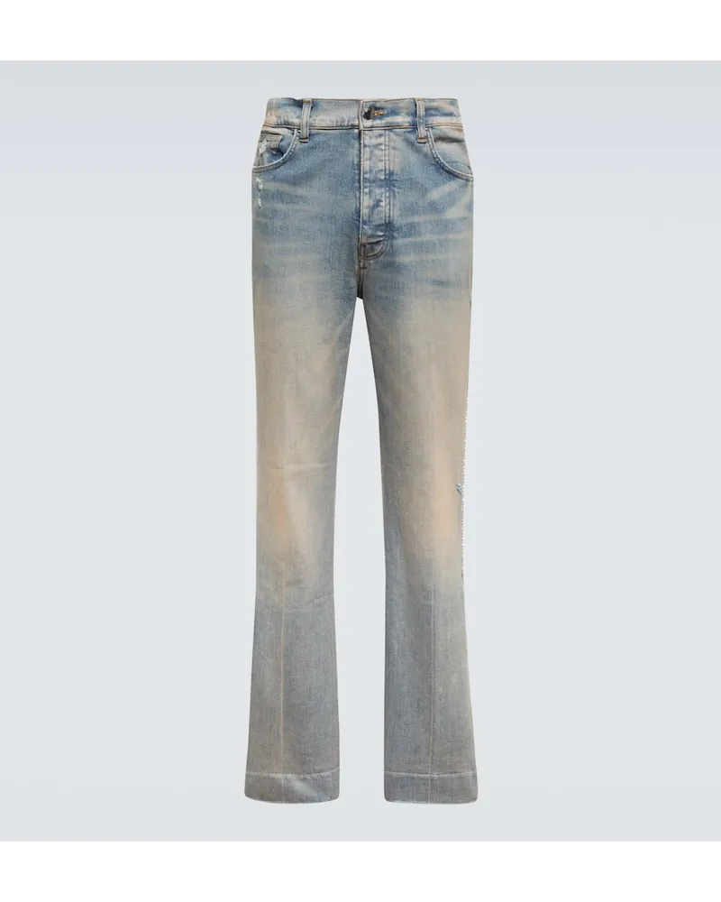 Amiri Distressed Jeans Blau