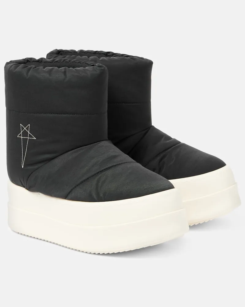 Rick Owens DRKSHDW Stiefel Mega Bumper Lunar Schwarz