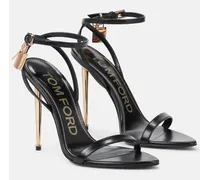 Verzierte Sandalen Padlock aus Leder