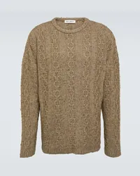 Our Legacy Pullover Aran aus einem Wollgemisch Beige