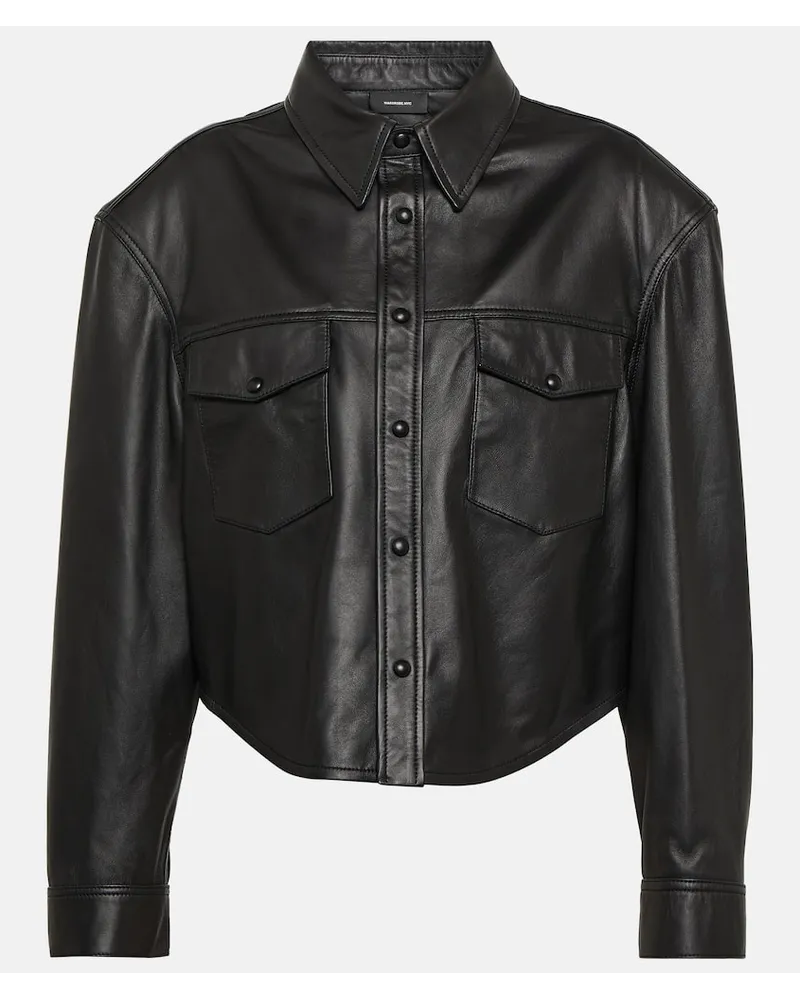 WARDROBE.NYC Lederjacke Schwarz