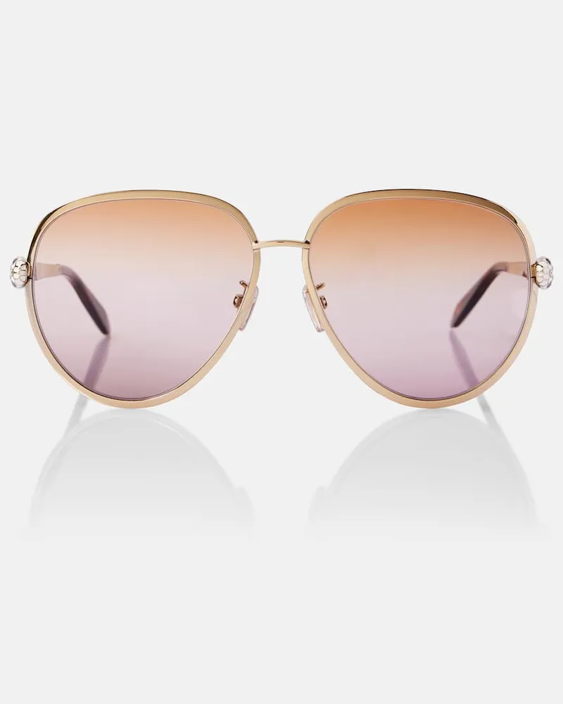 Bulgari Aviator-Sonnenbrille Serpenti Forever Orange