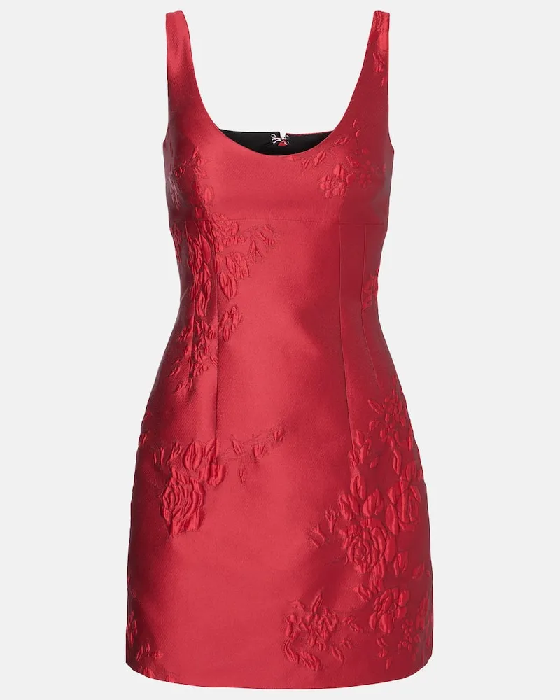 EMILIA WICKSTEAD Minikleid Einna aus Jacquard Rot
