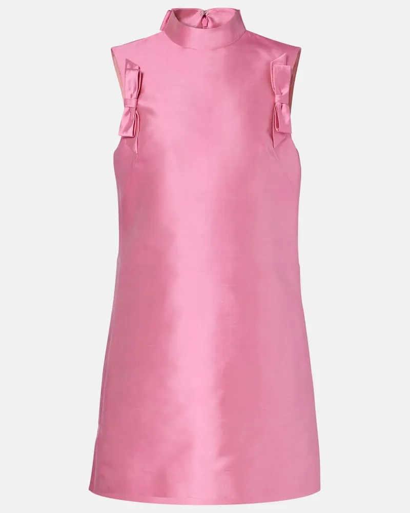 Valentino Garavani Minikleid aus Seide Rosa