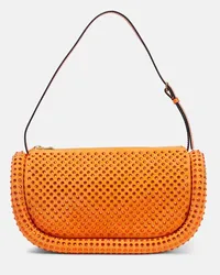 J.W.Anderson Schultertasche Bumper-15 aus Veloursleder Orange