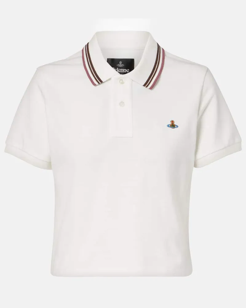 Vivienne Westwood Polohemd Mini Classic aus Baumwoll-Piqué Weiß