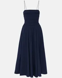 Ralph Lauren Midikleid aus Baumwolle Blau