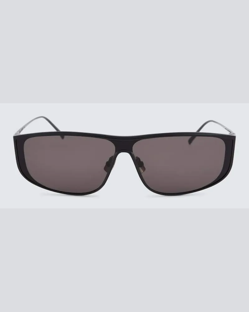 Saint Laurent Eckige Sonnenbrille Luna Schwarz