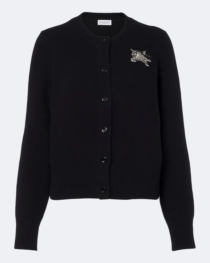 Burberry Verzierter Cardigan EKD Schwarz