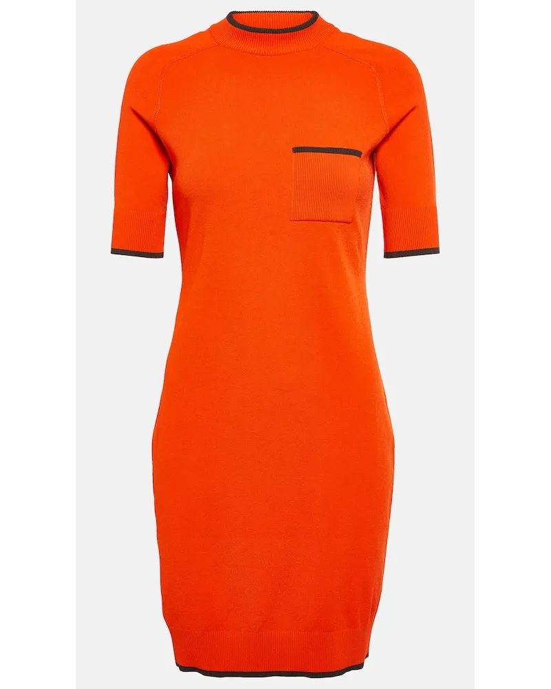 SPORTMAX Minikleid Zante aus Rippstrick Gruen