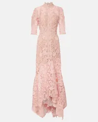 COSTARELLOS Robe aus Spitze Pink