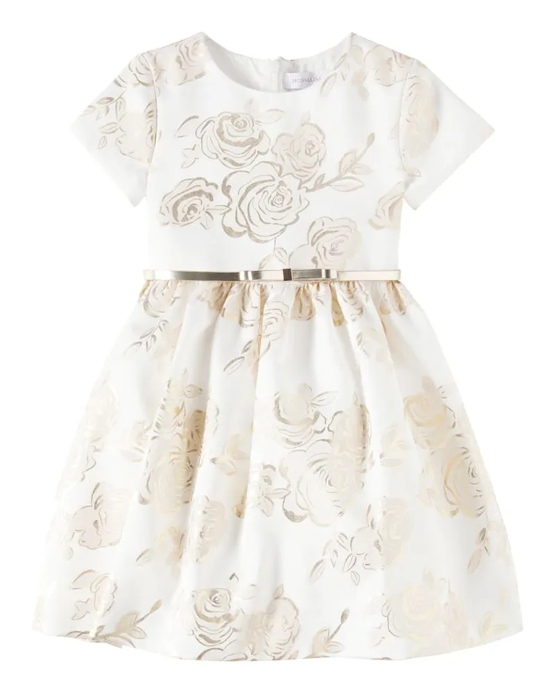 Monnalisa Bedrucktes Kleid Weiã