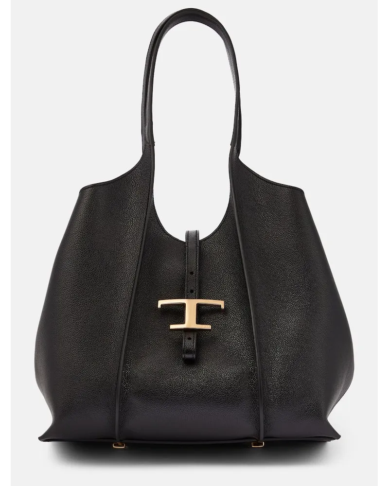 TOD'S Tote T Timeless Small aus Leder Schwarz