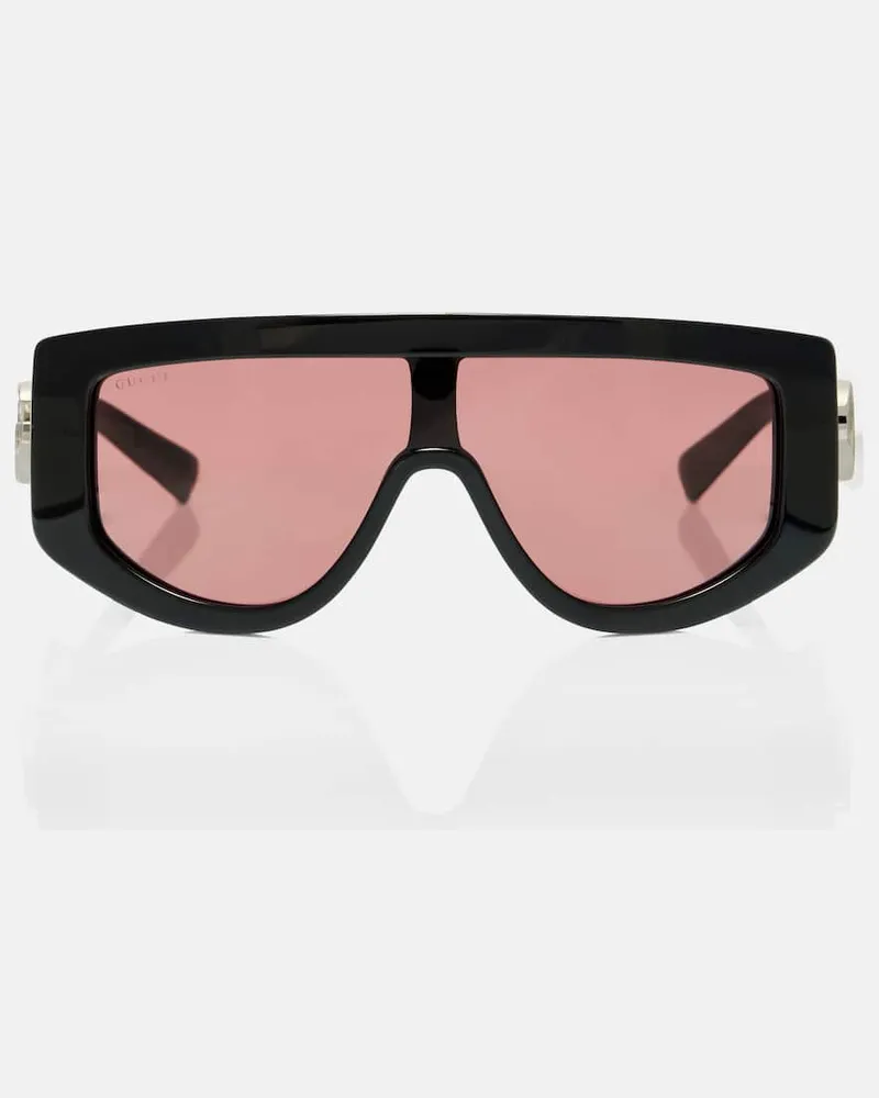 Gucci Sonnenbrille Double G Schwarz