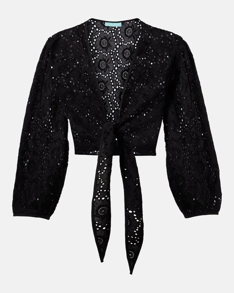Melissa Odabash Top Pia aus Baumwolle Schwarz