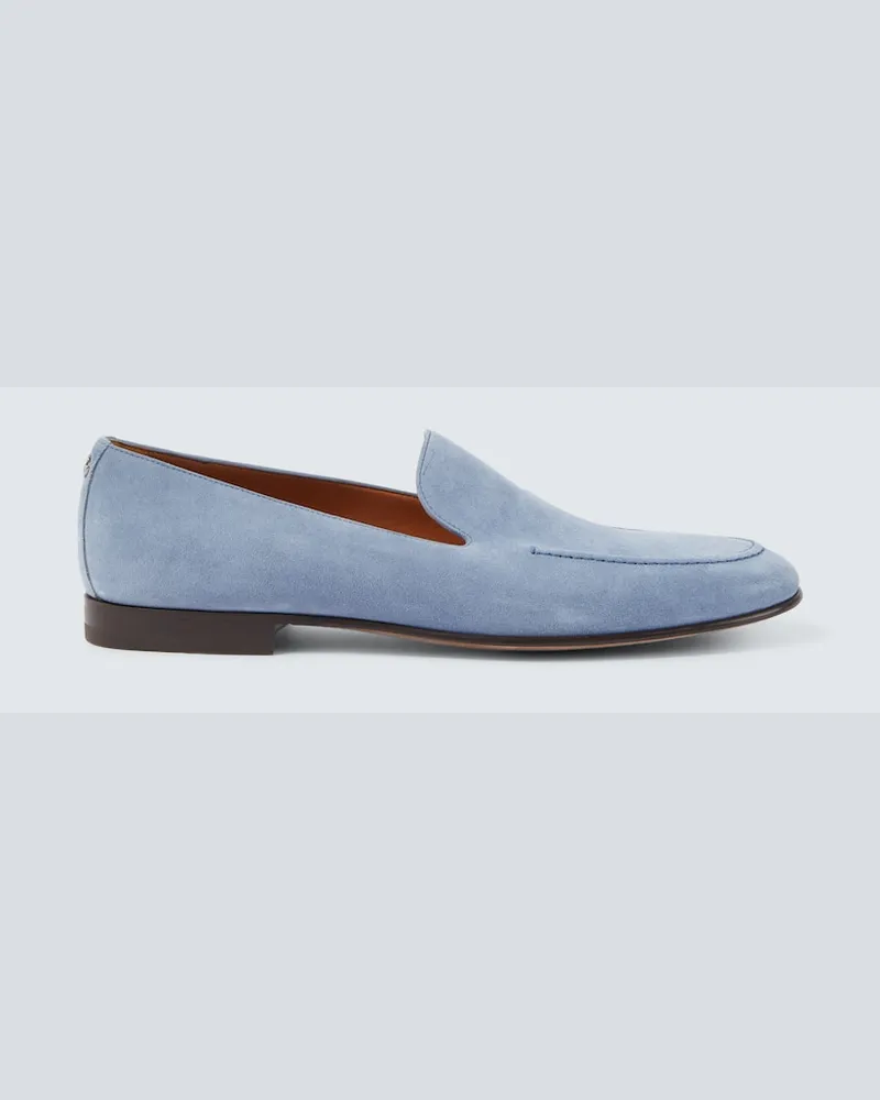 Dolce & Gabbana Loafers aus Veloursleder Blau