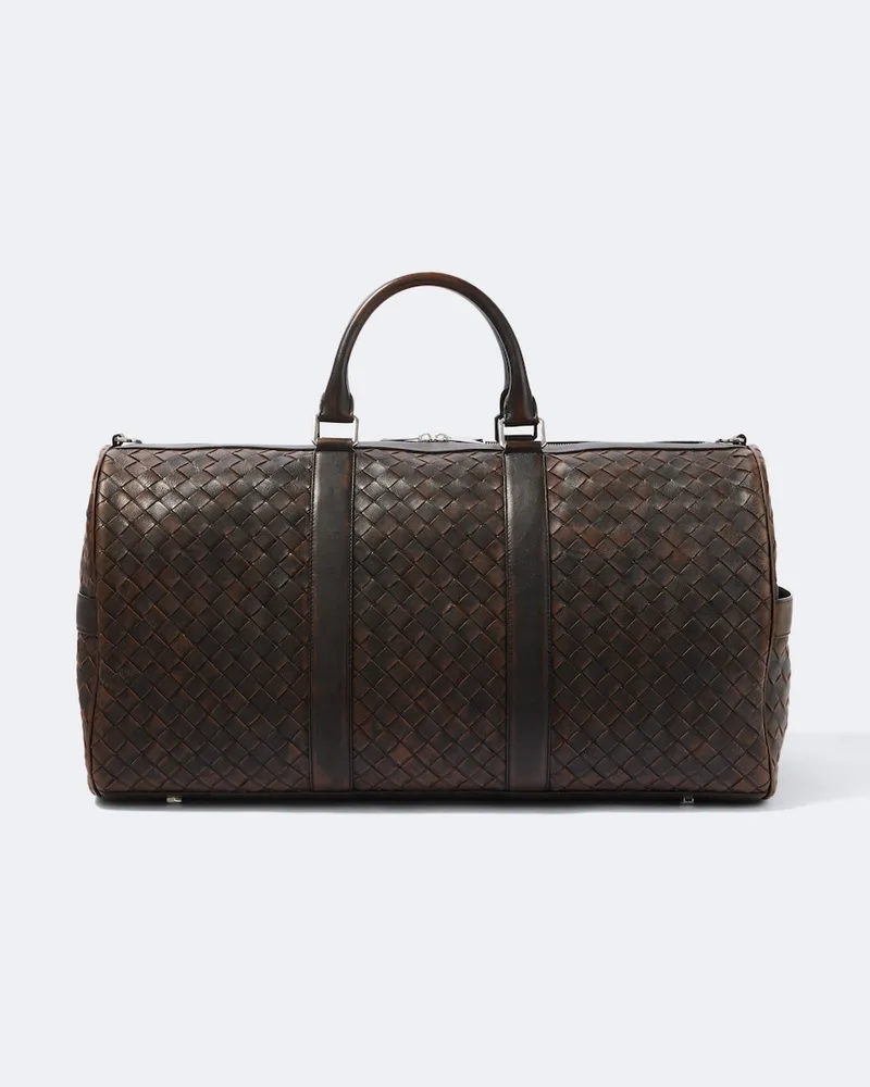Bottega Veneta Weekender Cabin aus Leder Braun