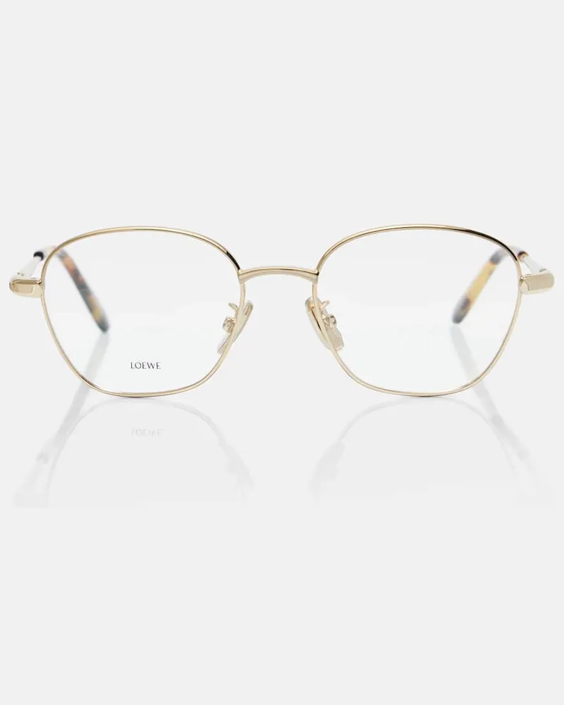 Loewe Eckige Brille Slim Gold
