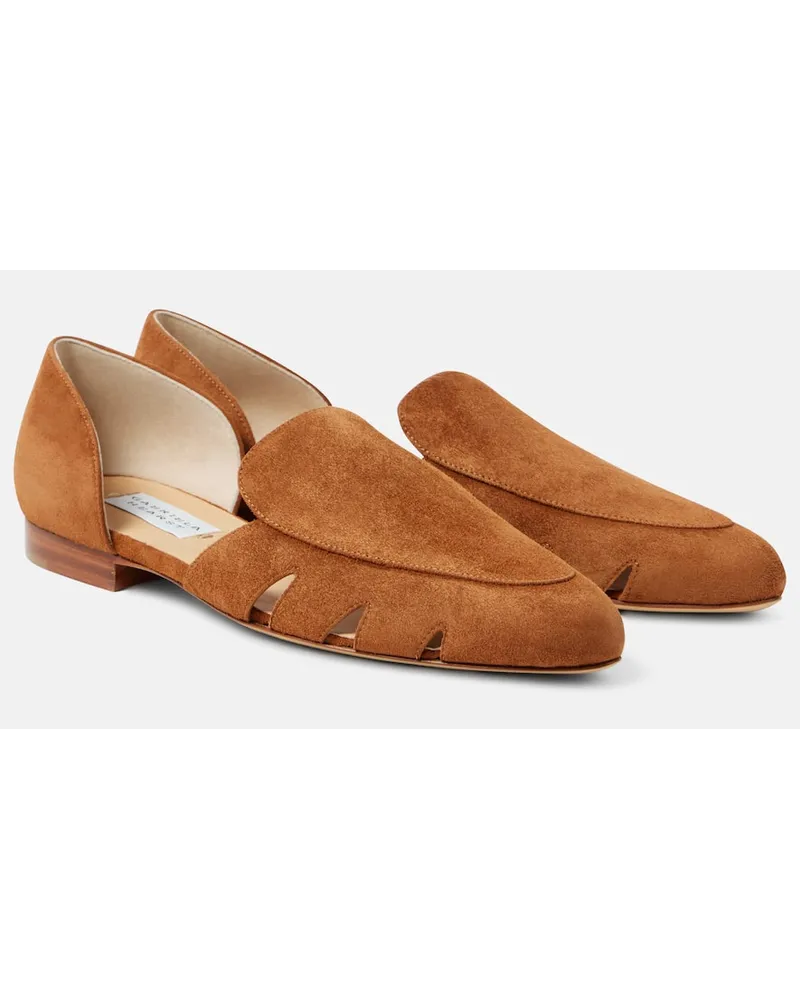 Gabriela Hearst Slip-Ons Rory aus Veloursleder Braun
