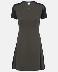 Courrèges Courreges Kleid aus Baumwoll-Jersey Braun