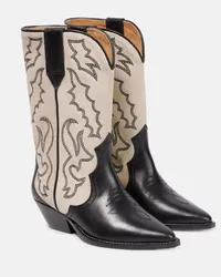 Isabel Marant Stiefel Duerto aus Leder Schwarz