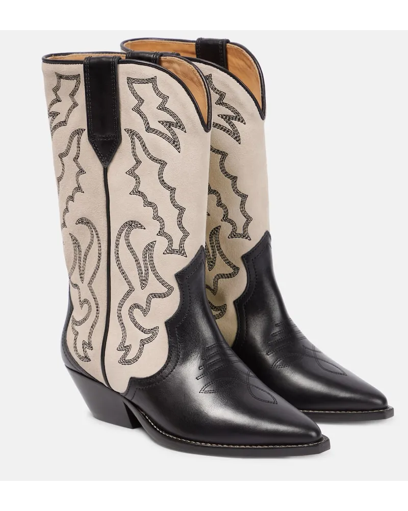 Isabel Marant Stiefel Duerto aus Leder Schwarz