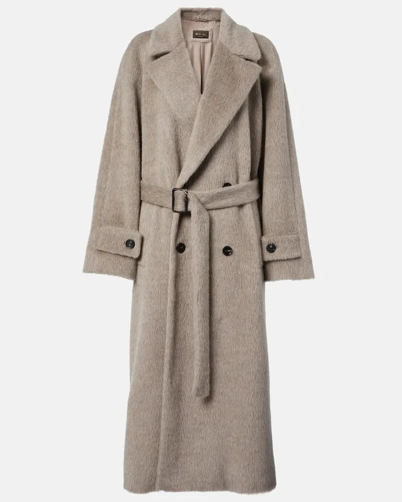 Loro Piana Trenchcoat Foster aus Alpakawolle und Wolle Beige