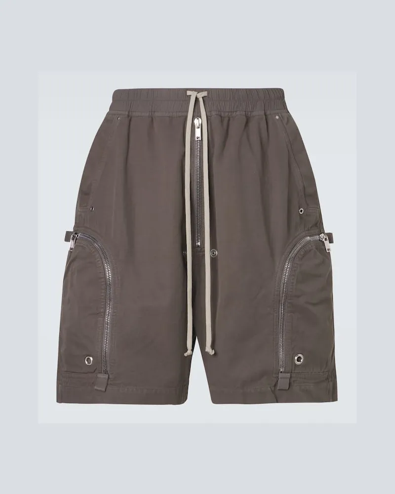 Rick Owens DRKSHDW Shorts aus Baumwolle Braun