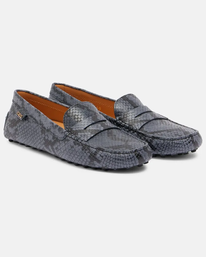 TOD'S Mokassins Gommino aus Leder Blau