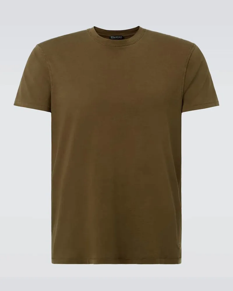 Tom Ford T-Shirt aus Jersey Grün