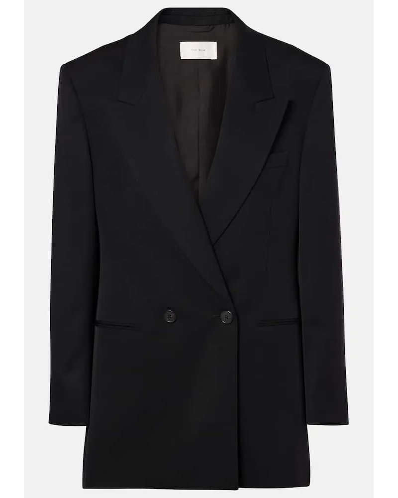 The Row Blazer Lumis aus Wolle Schwarz