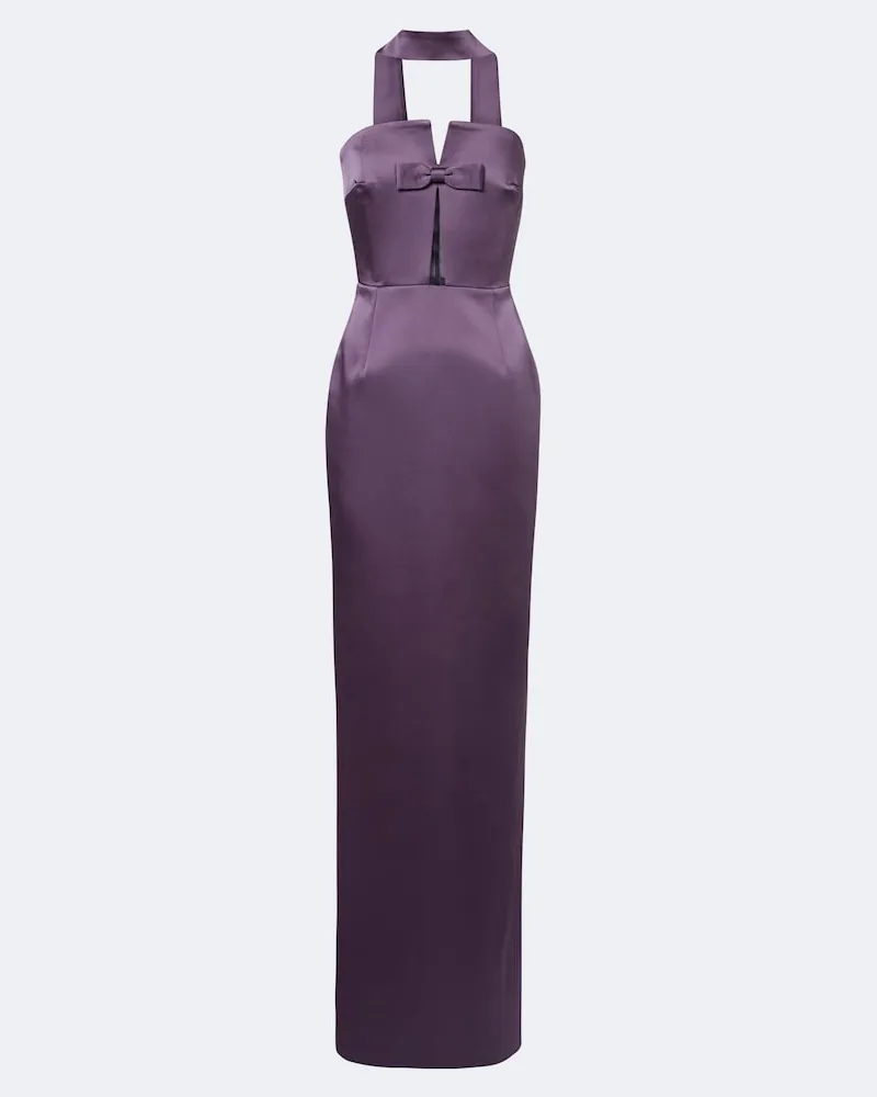 The New Arrivals Ilkyaz Ozel Robe Noa aus Satin Violett