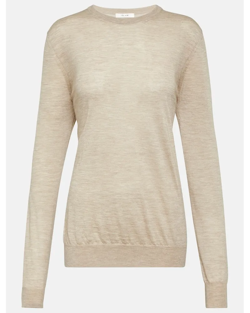 The Row Pullover Exeter aus Kaschmir Beige