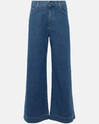 Max Mara Wide-Leg Jeans Pucci Blau