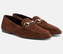 Loafers Jordaan Horsebit aus Veloursleder