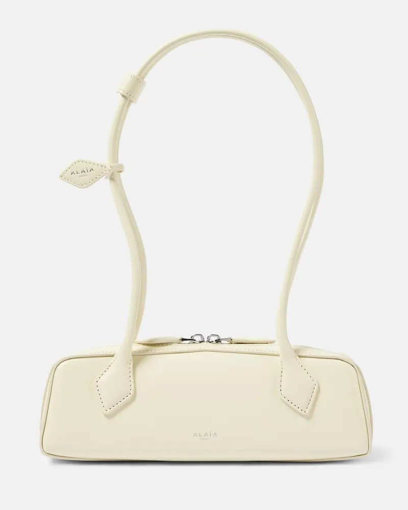 Alaïa Alaïa Schultertasche Le Teckle Small aus Leder Gelb