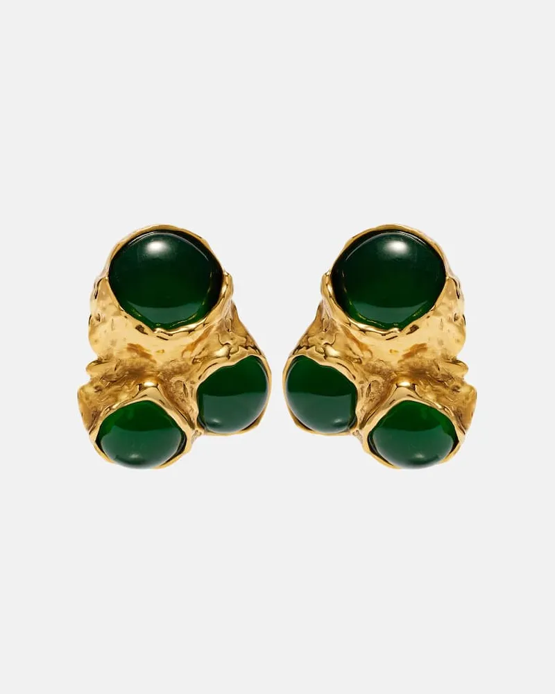 Saint Laurent Clip-Ohrringe Bubble Gold