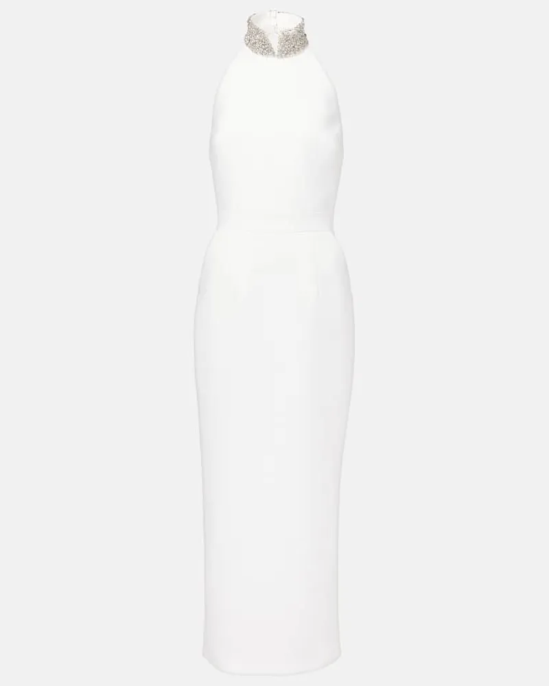 The New Arrivals Ilkyaz Ozel Bridal Cocktailkleid Hezingway mit Kristallen Weiß
