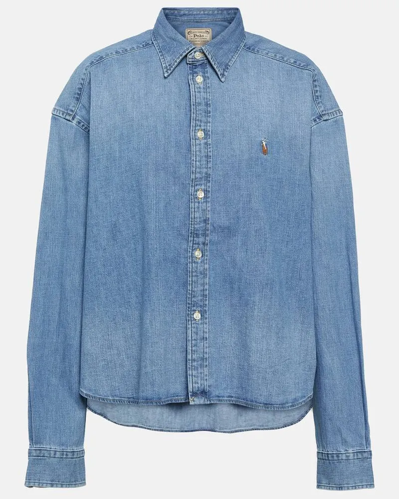 Ralph Lauren Jeanshemd Blau